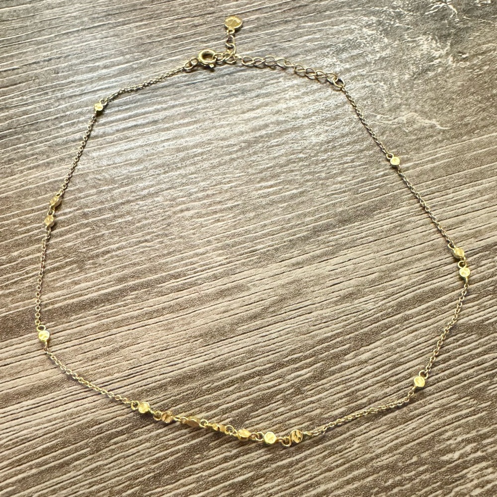 Gorjana gold choker necklace